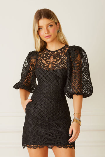 FABULOUS AGILITÀ - Vestido Curto Jasmin Preto - Inverno 22